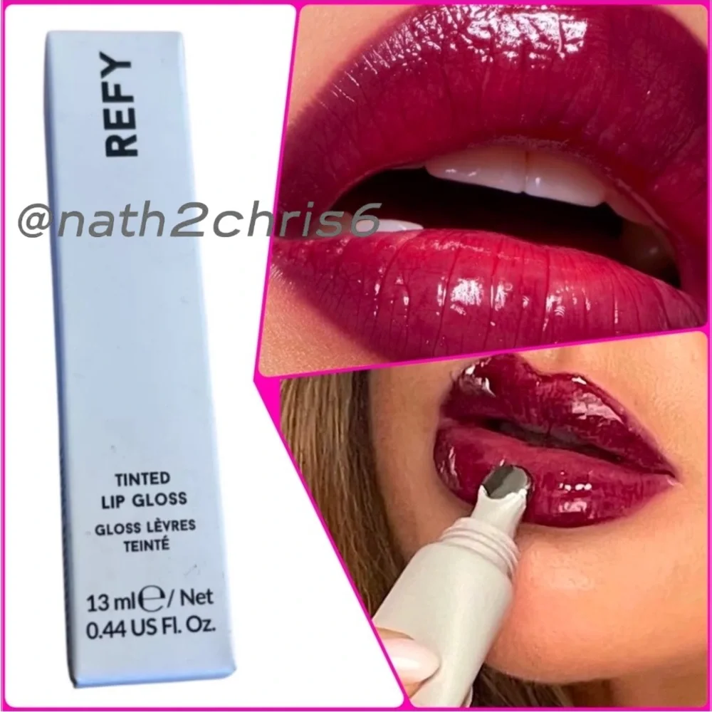 REFY Tinted Lip Gloss - Plum. NIB Limited Edition.
